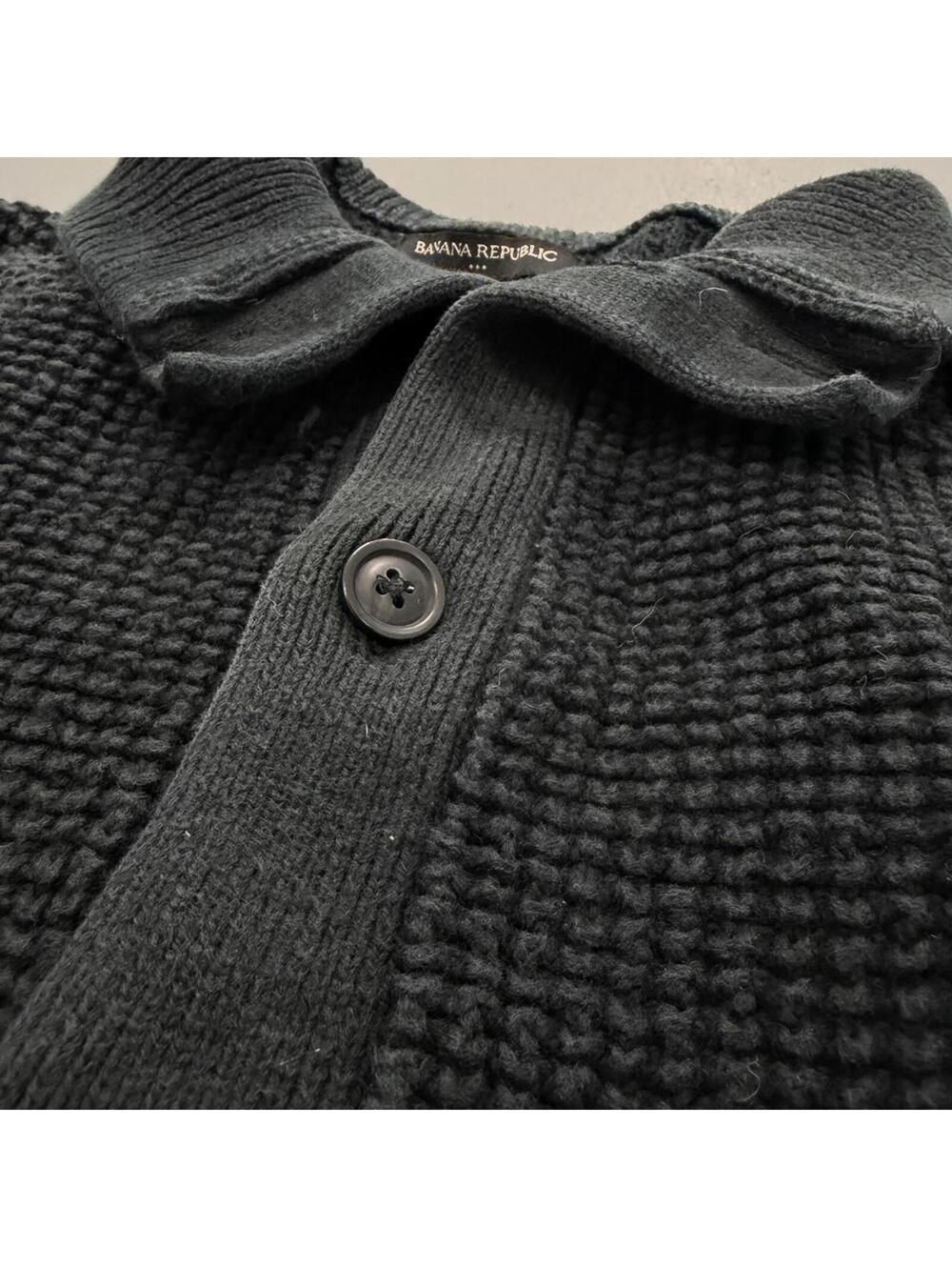 Banana Republic Women's Grey and Black Cardigan - Picture 2 of 4